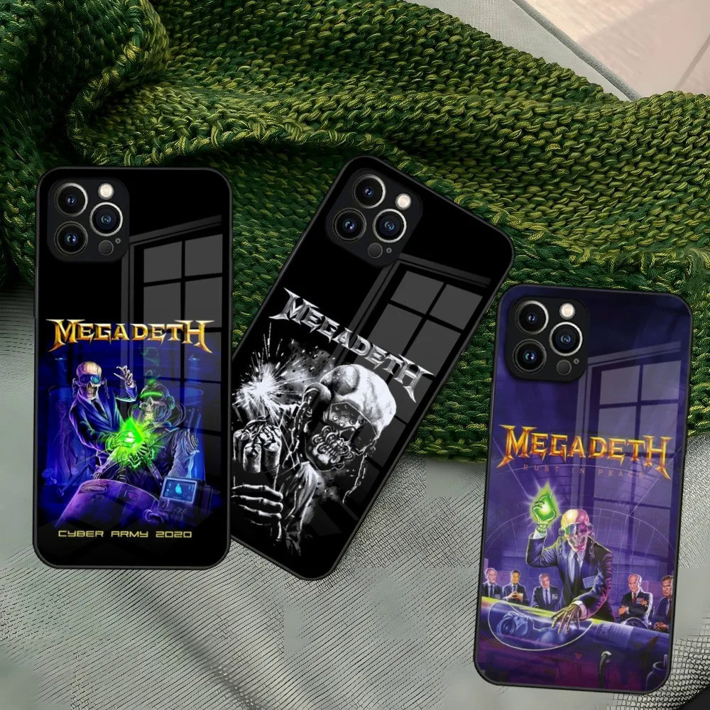 Rock Megadeth เพลงโทรศัพท ์ สําหรับ Iphone 15 14 13 12 Pro Max 11 Mini X Xr Xs 8 Puls แก ้ ว 0728