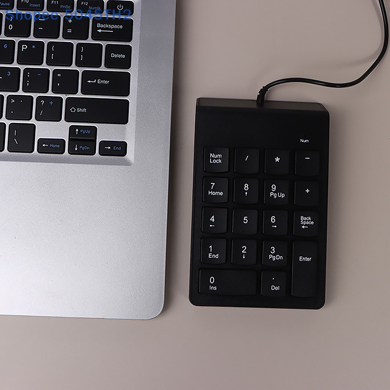 【SYJ】คีย์บอร์ดตัวเลข 18 คีย์ พอร์ต USB ขนาดเล็ก 3C สําหรับแล็ปท็อป คอมพิวเตอร์ตั้งโต๊ะ พีซี 1 ชิ้น