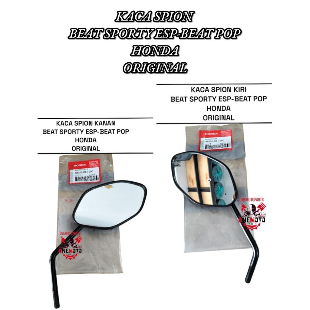 RIGHT และ LEFT REAR VIEW MIRRS สําหรับ BEAT SPORTY ESP BEAT POP HONDA 88210-K61-900 88220-K61-900 เด