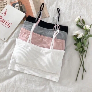 VERNO-Beauty Shop เสื้อชั้นในสายเดี่ยว บราครอปครึ่งตัว เนื้อผ้าแน่น ทรงสวย สปอร์ตบรา บราสายเดี่ยว ชุดชั้นใน ผู้หญิง ญ เส