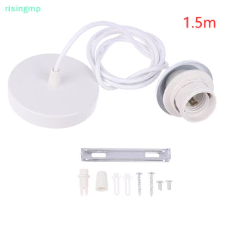 [risingmp] Retro E27 โคมไฟผู้ถือ 1m/1.5m ลวดโคมไฟเพดานผู้ถือซ็อกเก็ตโคมไฟฐานสําหรับจี้ไฟ