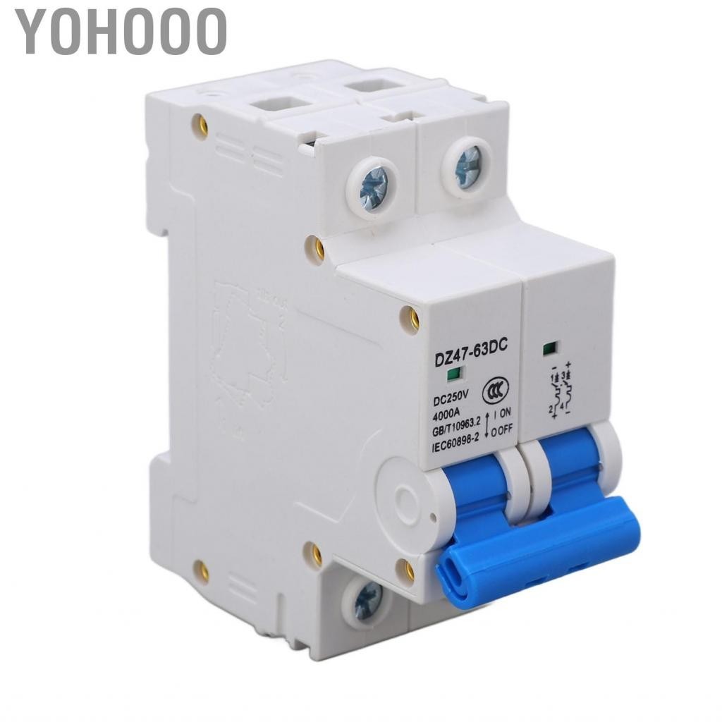 Yohooo Air Circuit Breaker  4KA Segmentation Capability DC250V Photovoltaic DC 2P for Office Buildings