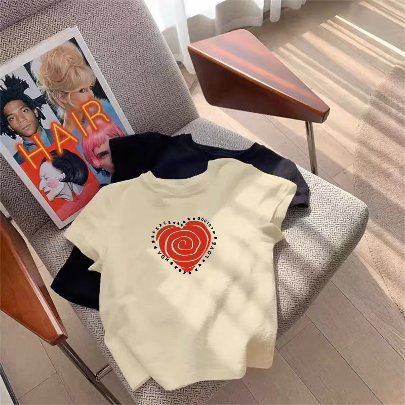 [ส่งจากโรงงาน]ออก24ชั่วโมง OOOK Sistertwo | “Baby Tee“ (Lab) รวมลายเสื้อครอปทรงพอดีตัวเนื้อผ้า cotton 100%