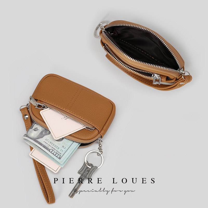 แฟชั ่ น High-end ผู ้ หญิงกระเป ๋ าแบบพกพา PU ข ้ อมือซิปเหรียญกระเป ๋ าความจุขนาดใหญ ่