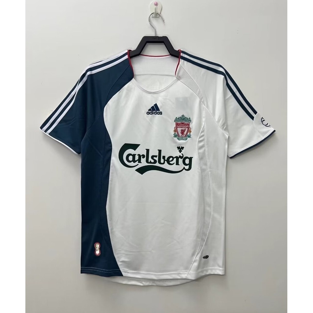 06 08 Liverpool Away Football Jersey Top Retro Short Sleeve Jersey AAA+