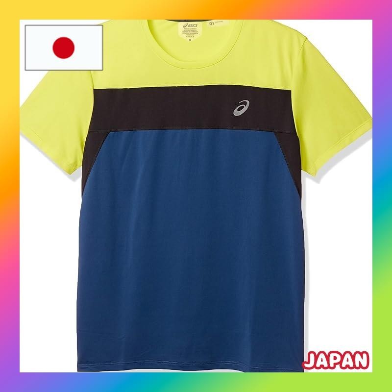 [ASICS] Running wear Running short-sleeved shirt 2011A863 Men's Grand Shark/Sour Yuzu Japan S (Equivalent to Japanese size S)