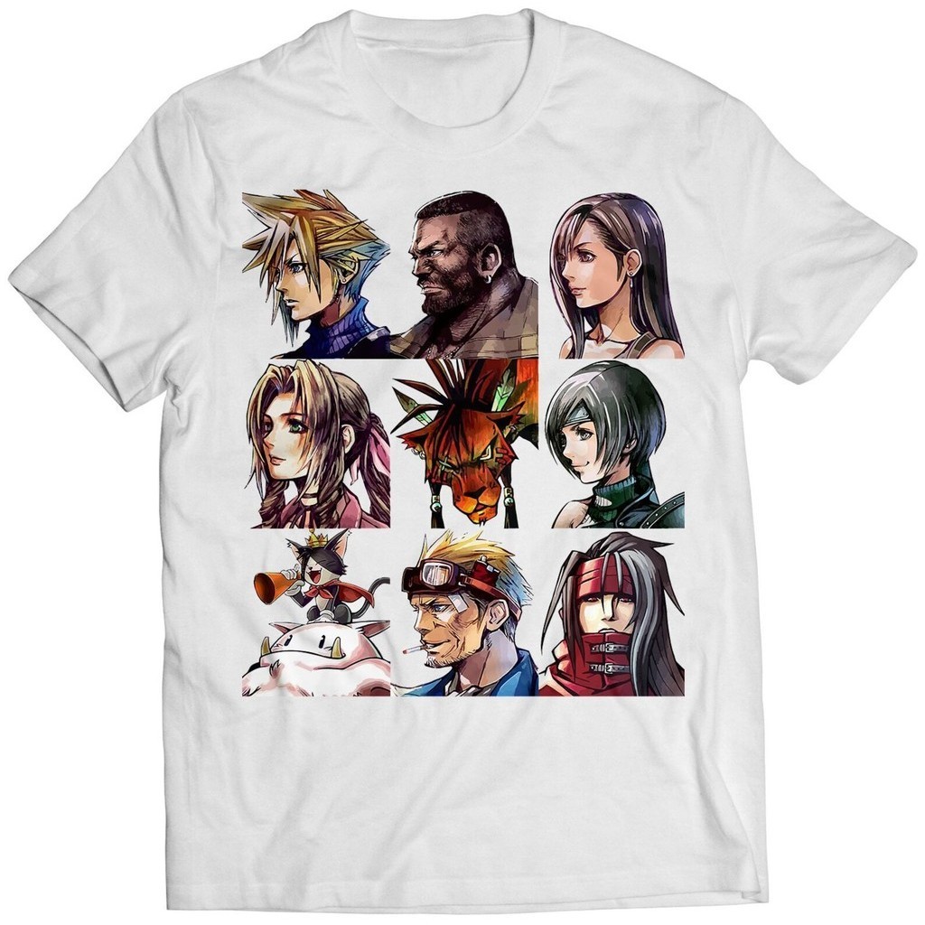 เสื้อยืดพรีเมี่ยม Ff7 Vii G-Bike Portraits