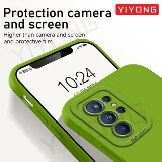 YIYONG เคสซิลิโคนเหลว ทรงเหลี่ยม สําหรับ Samsung Galaxy S26/S25/S24/S23 Plus/S23+/S24+/S25+/S26 Ultra