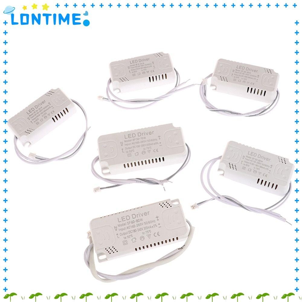 Lontime ไฟ LED Driver, 8-24W 20-36W 30-50W 36-60W 50-70W 60-80W Rectifier Light Power Adapter, AC165