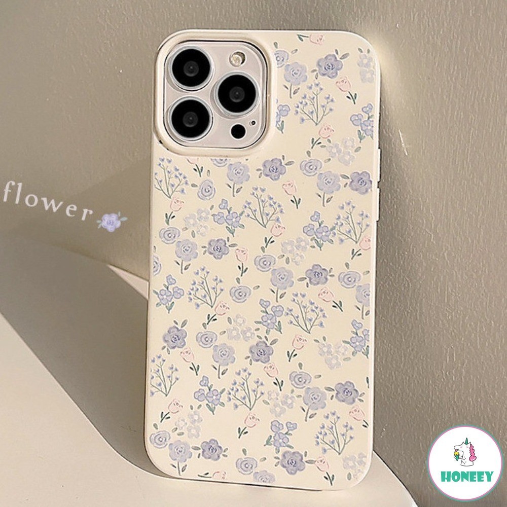 Ins เกาหลีดอกไม ้ เล ็ กๆเคสโทรศัพท ์ สําหรับIphone 14Pro 15ProMax 11 12 13 14 15 Pro Max 13Pro Pcกันกระแทกปกหลัง