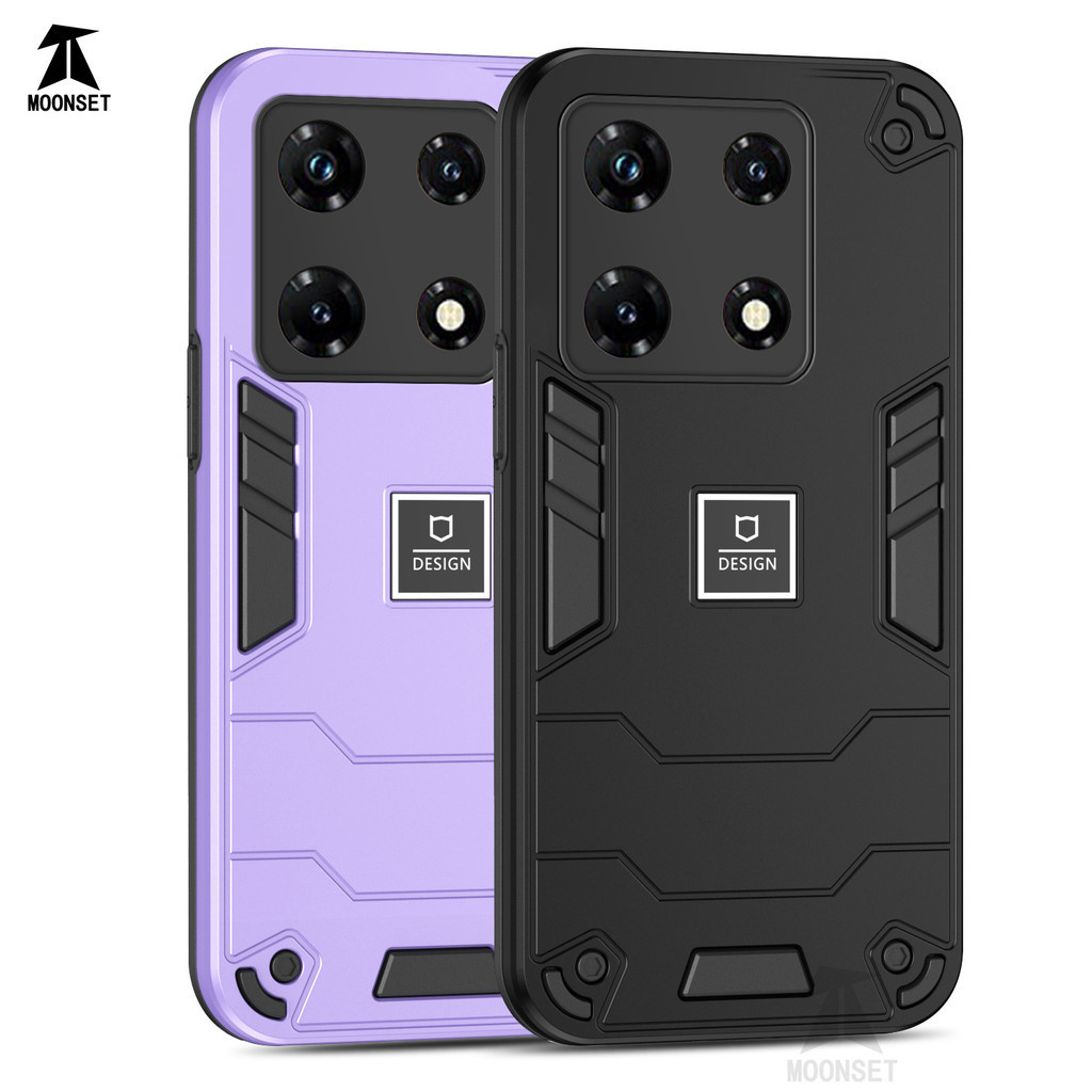 สําหรับ infinix Note 30 4G/5G / 30 Pro / 30 Vip 2023 กรณีเกราะสไตล ์ Hard PC กลับนุ ่ มTPUขอบกันกระแทกAnti-drop Slimบางฝาครอบ