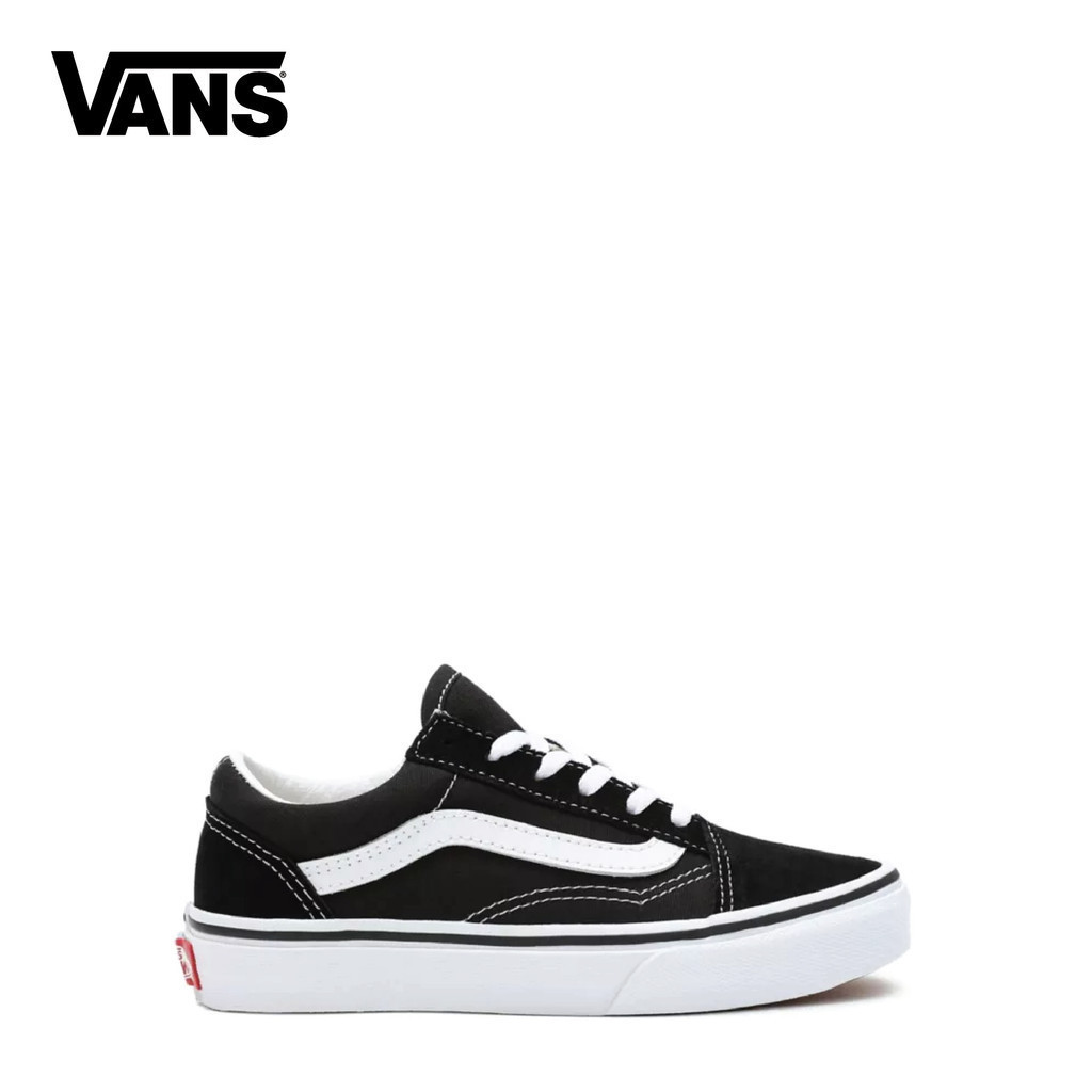 Vans Kid 's Old Skool Shoes 0123 - สีดํา