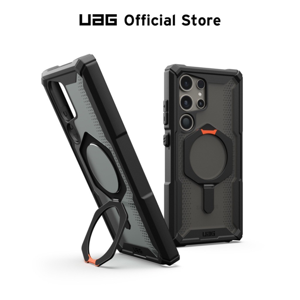 Uag ออกแบบมาสําหรับ Samsung Galaxy s24 ultra s23 ultra s24+ s23+ plus กรณีพลาสม่า XTE ชาร์จแม่เหล็กและ Kickstand ทนทานทหารโปร่งใสฝาครอบป้องกัน