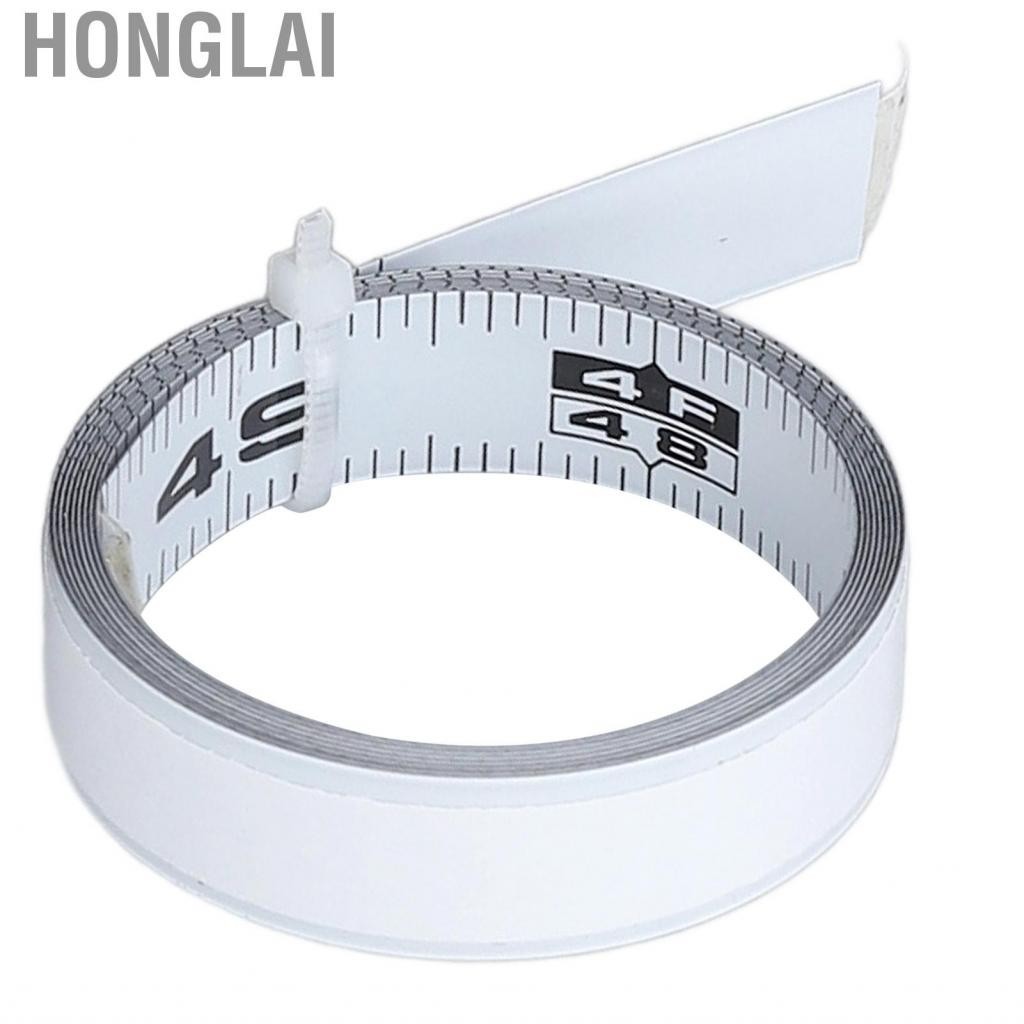 Honglai Adhesive Measuring Tape  Dustproof Clear Scale Measure Simple Cleaning 4ft 48in Electroplated for Work Bench