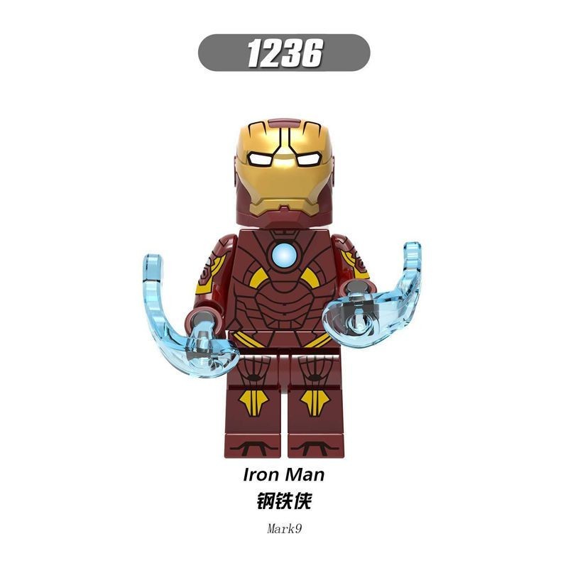 ใช ้ งานร ่ วมกับ Lego Superhero Avengers Iron Markman Tony MK23 ประกอบอาคารบล ็ อก Minifigure ของเล ่ น COJS