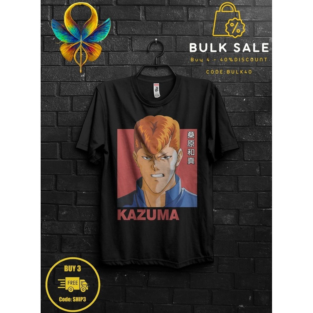 Kazuma Kuwabara Yu Yu Hakusho เสื้อยืดอะนิเมะของขวัญสำหรับเขา Koenma Tee สำหรับ Suzaku Kurama เสื้อส