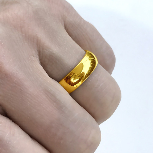 Gold Shop Collision สไตล ์ 999 เปิดแหวนผู ้ ชาย Gold-Plated ปรับ 24k ทองแหวนทองเหลือง Live ทรายแหวนทองผู ้ ชาย