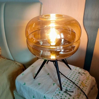 Table lampห้องนั่งเล่นตัวอย่างกระจกห้องนั่งเล่นตก แต่งด้วยโคมไฟโรแมนติกห้องสมุดอเมริกันทันสมัยห้องอ่านหนังสือศิลปะโคมไฟ