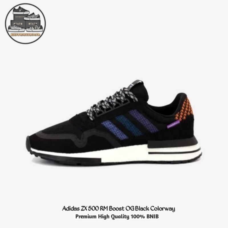 Adidas ZX 500 RM boost og สีดํา colorway bnib