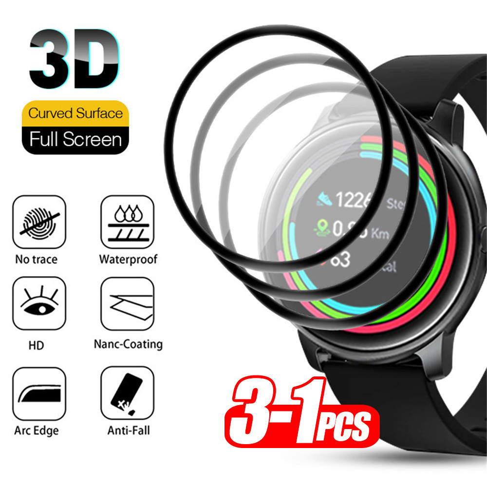 ฟิล์มกระจกนิรภัยโค้งขอบดํา 500D HD สําหรับ Kieslect KR 2 Pro Ltd Anti-Fingerprints ป้องกันหน้าจอ 1-3 ชิ้น