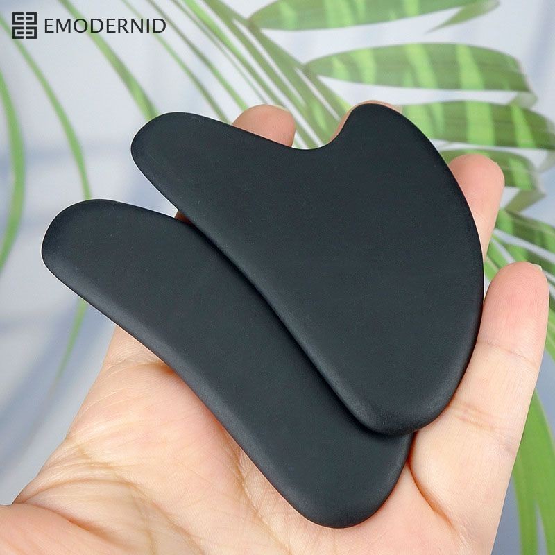 กลัวซาหินนวดหน้า ช่วยกระชับรูขุมขน อุปกรณ์นวดเบาะหยกธรรมชาติสำหรับนวดหน้าและผิวกาย-em