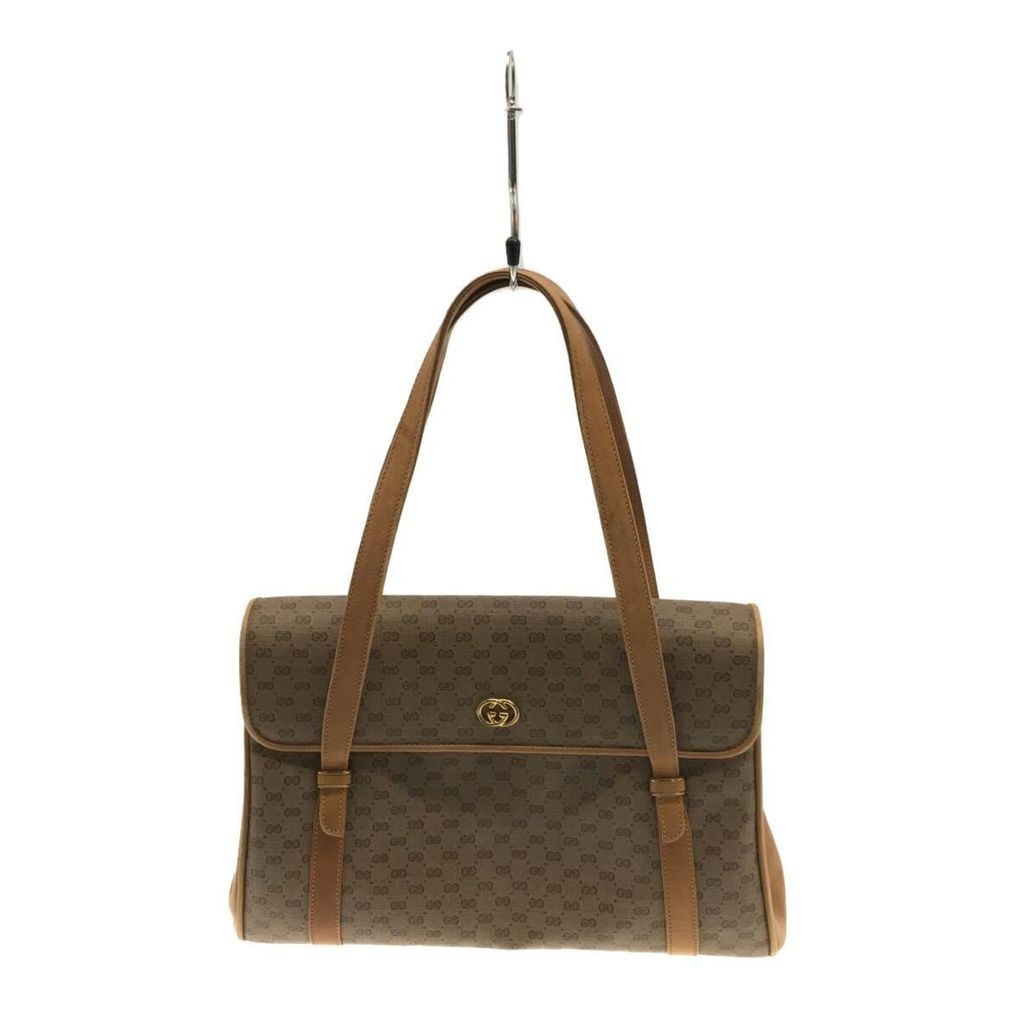 GUCCI Tote Bag Micro GG Brown Direct from Japan Secondhand