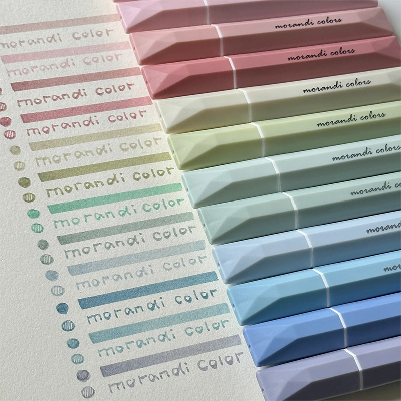 4 ชิ้น Creative Gradient Lip Gloss ชุดปากกาเรืองแสงขนาดใหญ่ความจุ Eye-ป้องกันสี Quick-Drying Marker DIY Journal ตกแต่งปากกาน้ํา