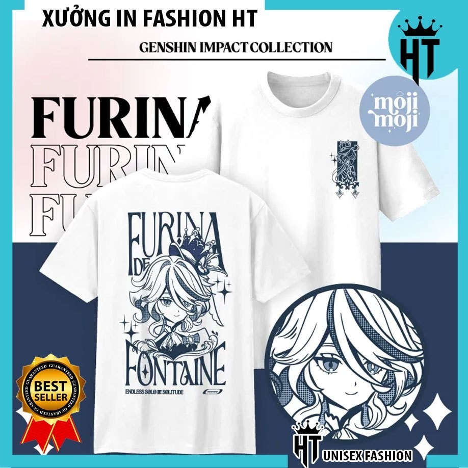 New HOT GENSHIN IMPACT FURINA(สีขาว) เสื้อยืดดีมาก รุ่นใหม่