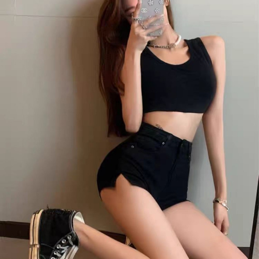 (พร้อมที่จะจัดส่งในกรุงเทพ) ใหม่ สไตล์ยุโรปและอเมริกา สาวฮอตกับผ่าเอวสูง กางเกงยีนส์ขาสั้นผู้หญิงZ247 ราคา ถูกที่สุด ดีลบีเคเค แกลเลอรีภาพที่ 7