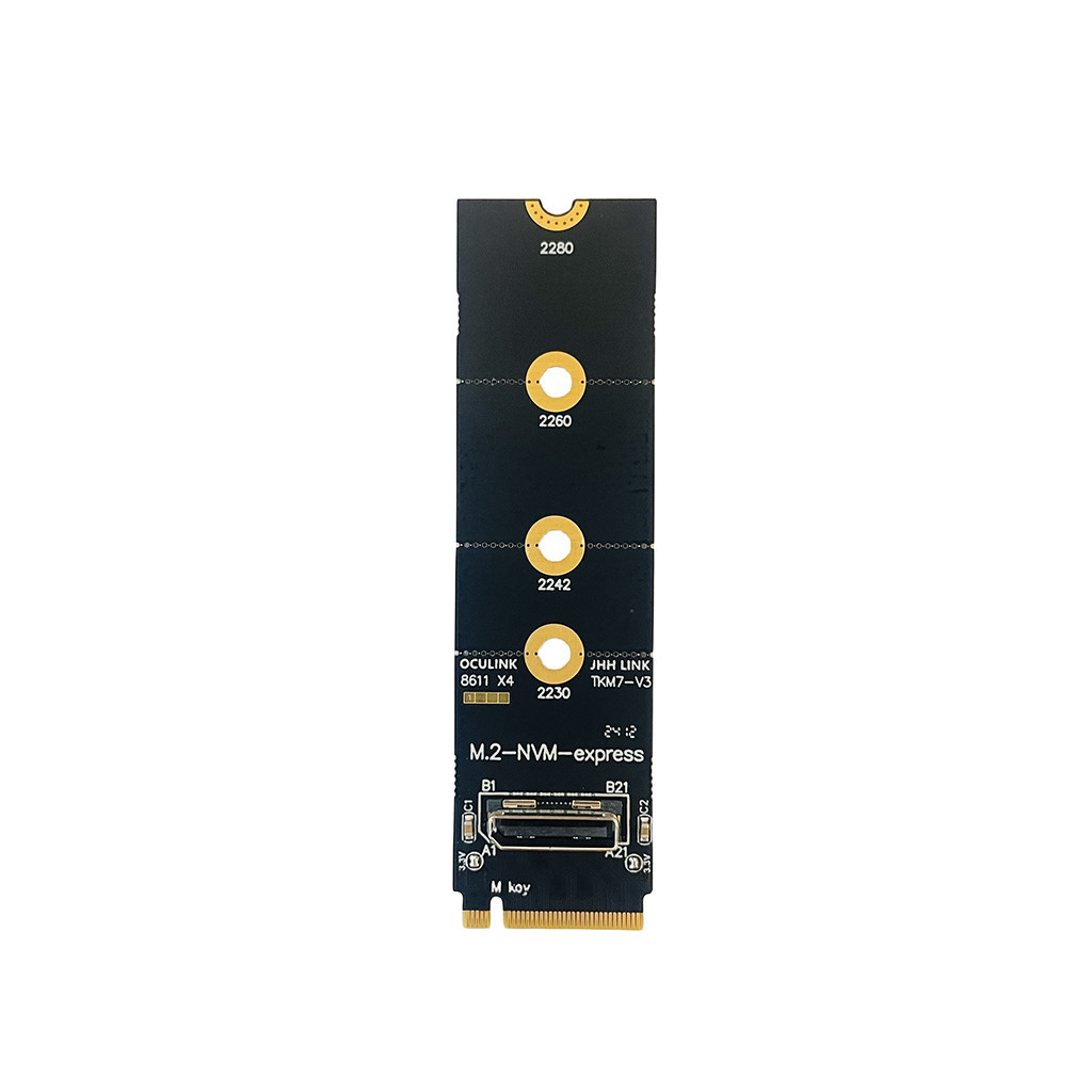 Xt-xinte สําหรับ M.2 NVME ถึง Oculink หญิง DOCK SFF-8612 อะแดปเตอร์ PCI-E X4 อะแดปเตอร์การ์ดสนับสนุน DOCK-OC4 สําหรับ 2.5 นิ้ว NVME U.2 (SFF 639)
