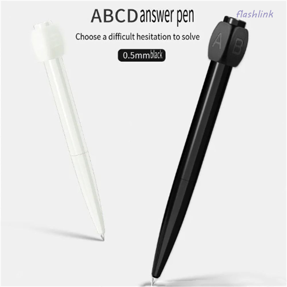 Flashli Answer Pen, ABCD เลือกบุคลิกภาพ Rotatable Gel Pen, Creative Kill Time ของเล ่ นเขียนยากโรตารี Neutral ปากกา Artifact การประชุม