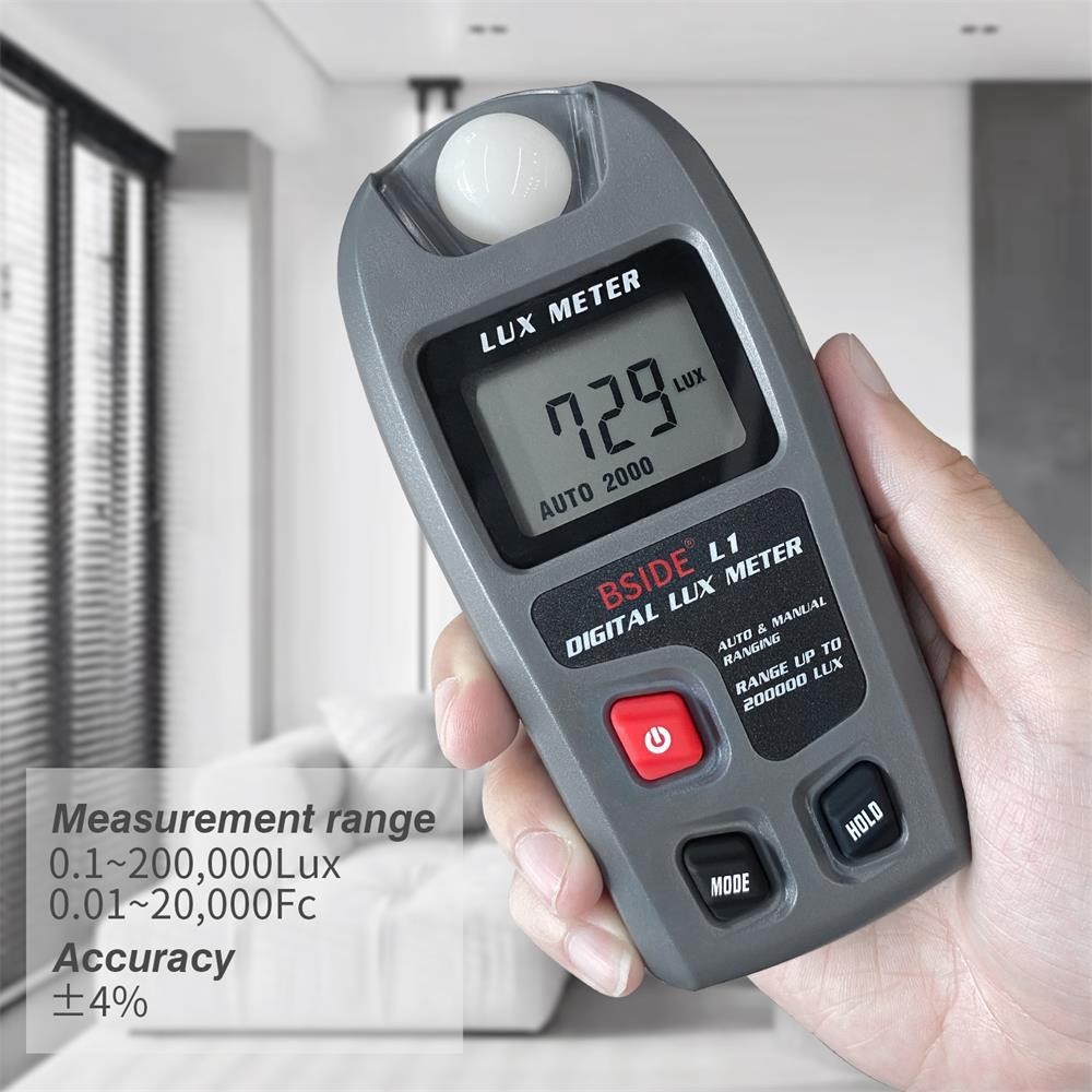 Bside Digital Lux Meter illuminometer LCD Pocket Light Meter Lux/FC วัดเครื่องทดสอบ Sensor Photomete