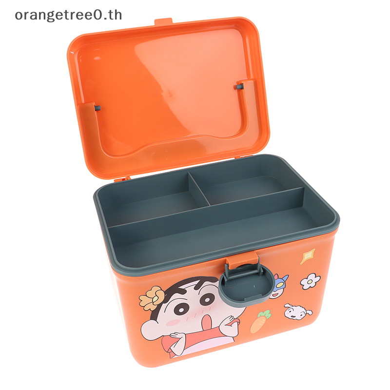 หรือ Crayon Creative ชุดยาแบบพกพาการ ์ ตูนเก ็ บยาในครัวเรือนฉุกเฉินยากล ่ อง oe