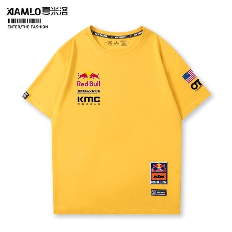 Redbull KTM Racing Jersey Short Sleeve MOTOGP Motorcycle DUKE890 DUKE790 Cycling Pure Cotton T-Shirt
