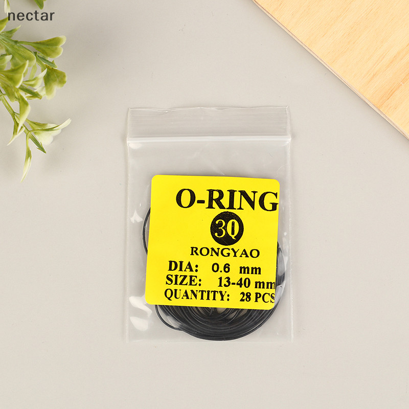 Tar 1 แพ็ค 0.5/0.6/0.7/0.8 มม.นาฬิกา O-แหวนยางกันน้ํานาฬิกาปกหลังปะเก็น N