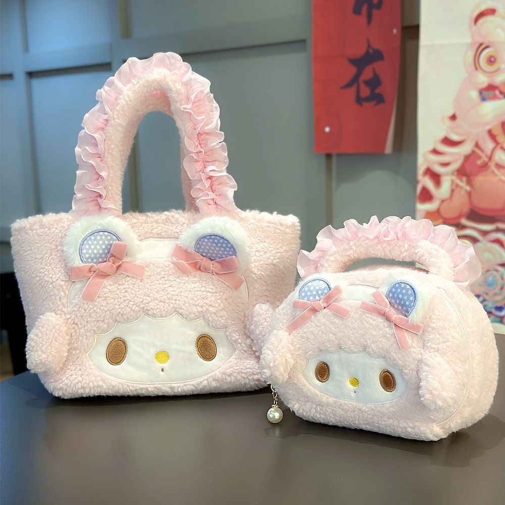 ใหม ่ น ่ ารักการ ์ ตูนกล ่ องอาหารกลางวันกระเป ๋ าอาหารกลางวันสีชมพูสาวหัวใจ Multi-Functional แบบพกพากระเป ๋ าถือ