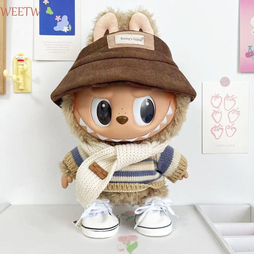 Weekw Labubu Time เสื้อผ้า, 17/38 ซม.ของเล่นอุปกรณ์เสริม Labubu ตุ๊กตาเสื้อผ้า, ชุดมินิน่ารัก Labubu ตุ๊กตา Plush เสื้อผ้าผ้าฝ้ายตุ๊กตาอุปกรณ์เสริม