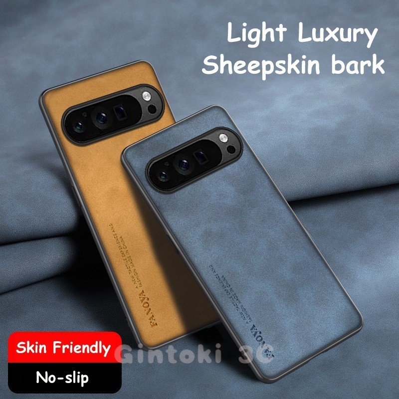 Google Pixel 9 8 7 Pro 8A 7A 6A 6 ปลอกพร้อมขาตั้งแบบพับได้ Kickstand เคสหนัง PU สําหรับฝาครอบ Soft Matte กันกระแทกป้องกันลายนิ้วมือโทรศัพท์ - รูปที่ 5