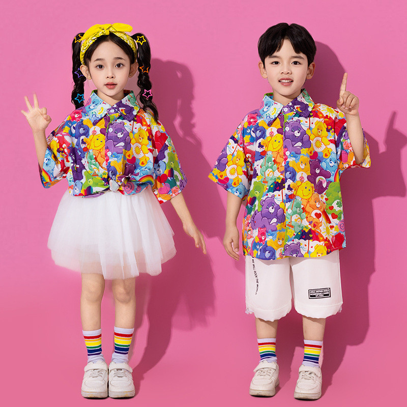 15-75KG ชุดเชียร์ ชุดเต้นเด็ก ชุดเต้นแจ๊ส เด็กผู้หญิง เสื้อเชิ้ต ชุด cover dance ชุดฮิปฮอป เด็กผู้ชาย กางเกง ชุดเต้น cover ชุดเซ็ทเด็ก - รูปที่ 6