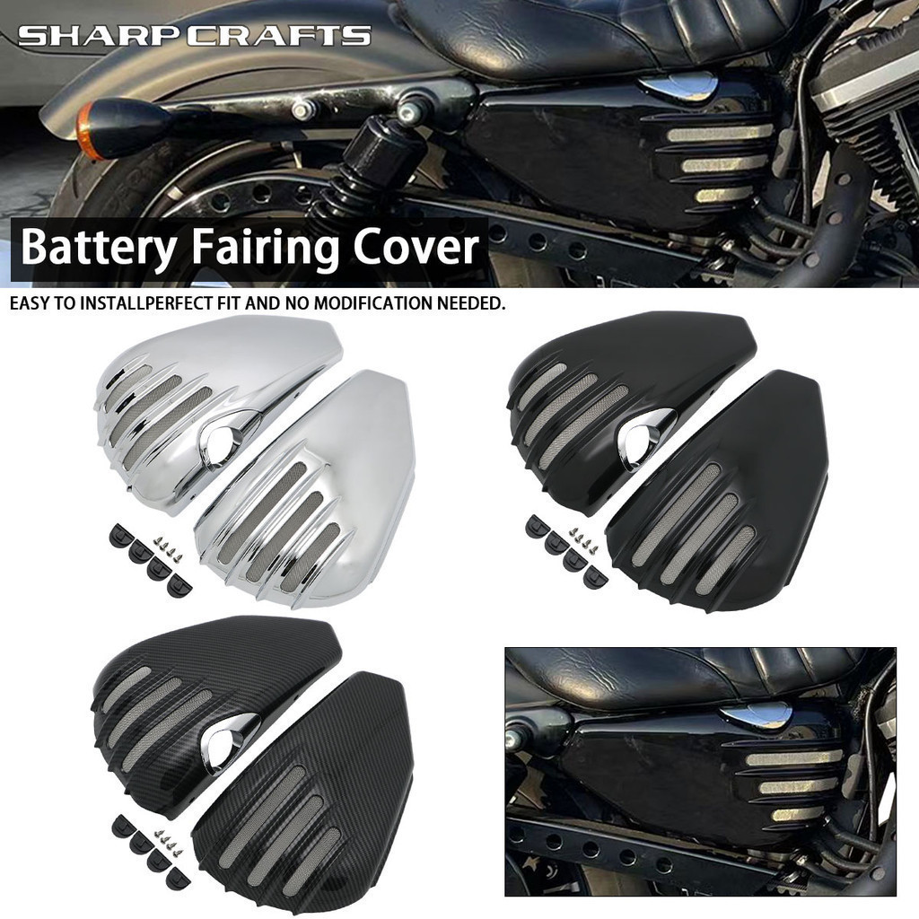 YJ Motorcycle Accessories Battery Side Fairing Covers For Harley Davidson 2004-2013 Sportster XL 1200 883 FORTY-EIGHT XL