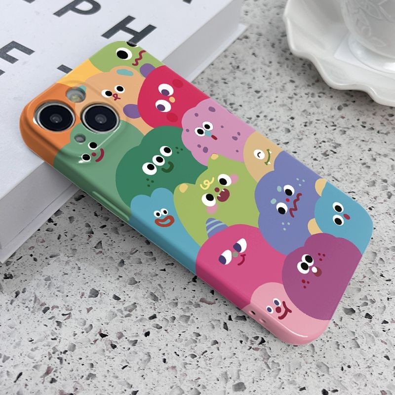 เคสโทรศัพท ์ แข ็ งกันกระแทกลายลูกบอลสีเหมาะสําหรับ iPhone x/xs/xr/xsmax/7/8plus/11Promax/12/13/14Promax/15