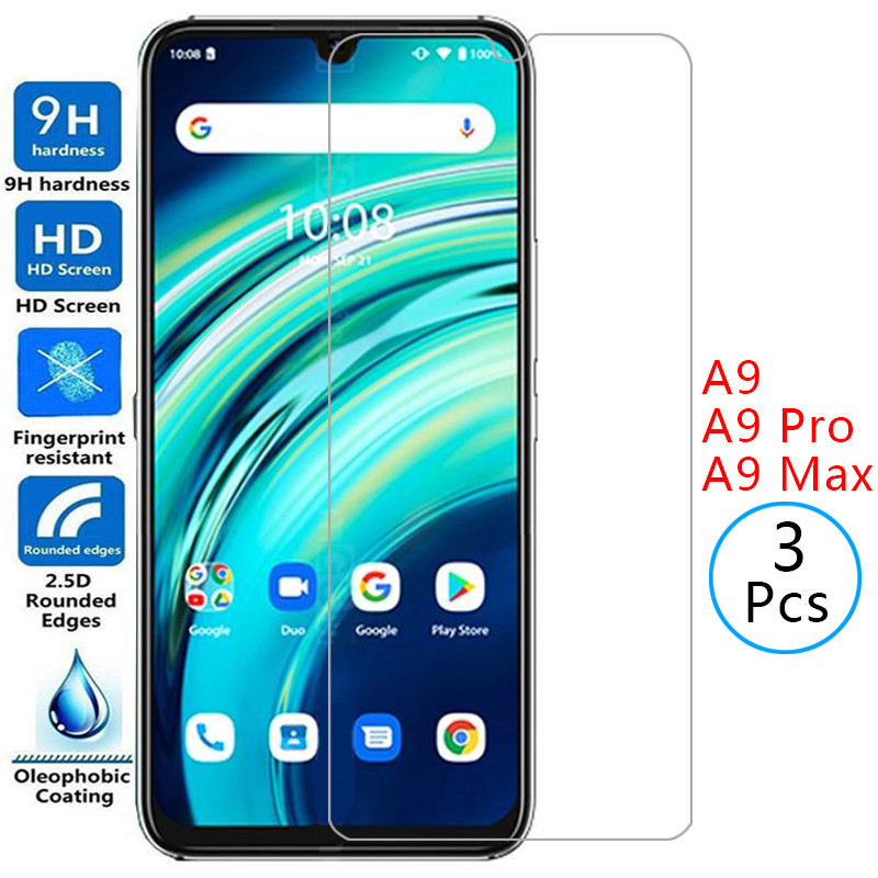 กระจกนิรภัยป้องกันสําหรับ umidigi a9 pro 2021 max ป้องกันหน้าจอบน umidigia9 a 9a a9pro a9max ความปลอ