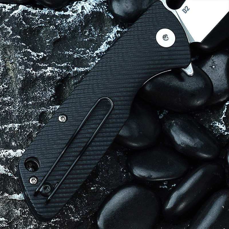 Outdoor Camping Portable Portable Stainless Steel Knife Camping Fruit Knife Peeler Folding Knife D2 