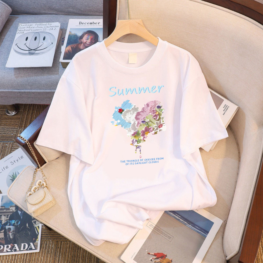 🔺  You-T [ส่งจากไทย] เสื้อยืด street ผ้าcotton  ใส่สบาย แนวอาร์ต จิตรกรรมลาย "Canvas love4"