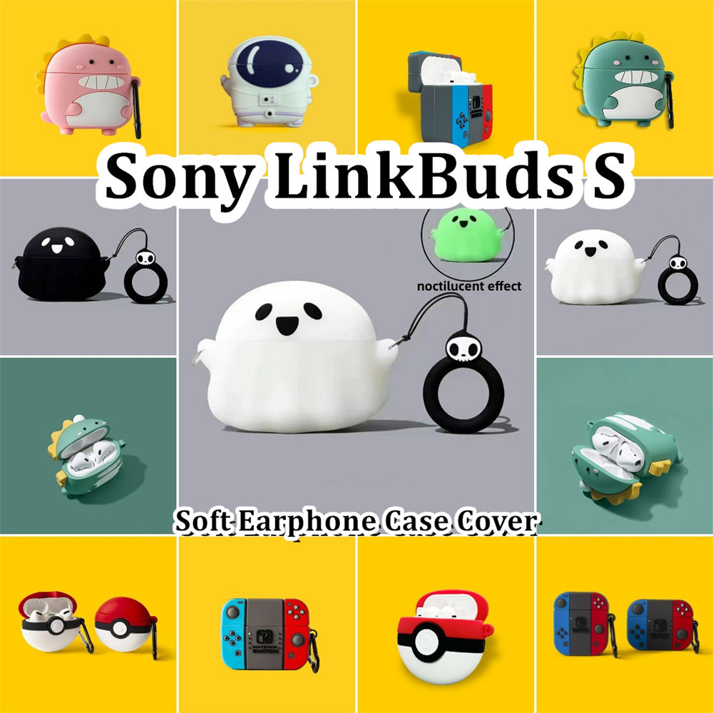 พร้อมส่ง! นําไปใช้กับ Sony LinkBuds S เคส Case เคสหูฟัง การ์ตูนน้ําเย็น ซิลิโคนนุ่ม เคส เคสหูฟัง