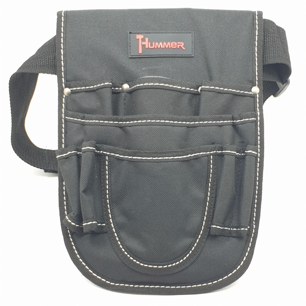 room_shop101 HUMMER กระเป๋าเครื่องมือช่างคาดเอว พร้อมเข็มขัด รุ่น JR-CB06 สีดำ