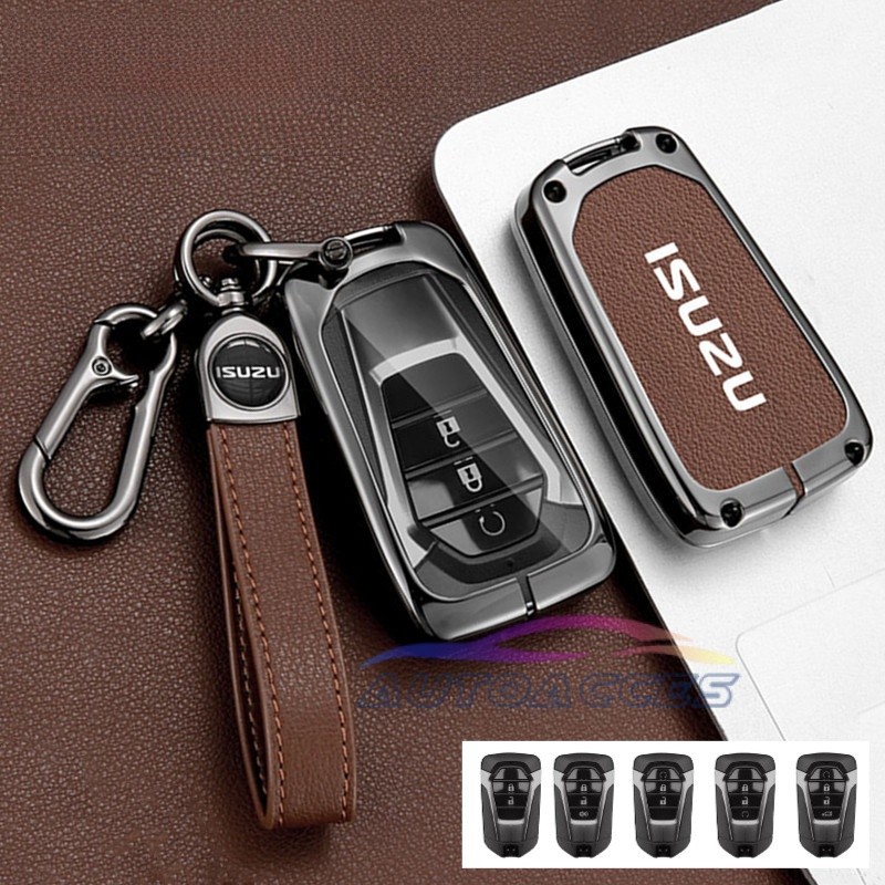 กรณีกุญแจรีโมท key Fob สําหรับ Isuzu d-max mu-x 2020 d-max 1.9 d-max 3.0 mux 2020 2021 2022 ฝาครอบกุญแจรถผู้ถือพวงกุญแจ