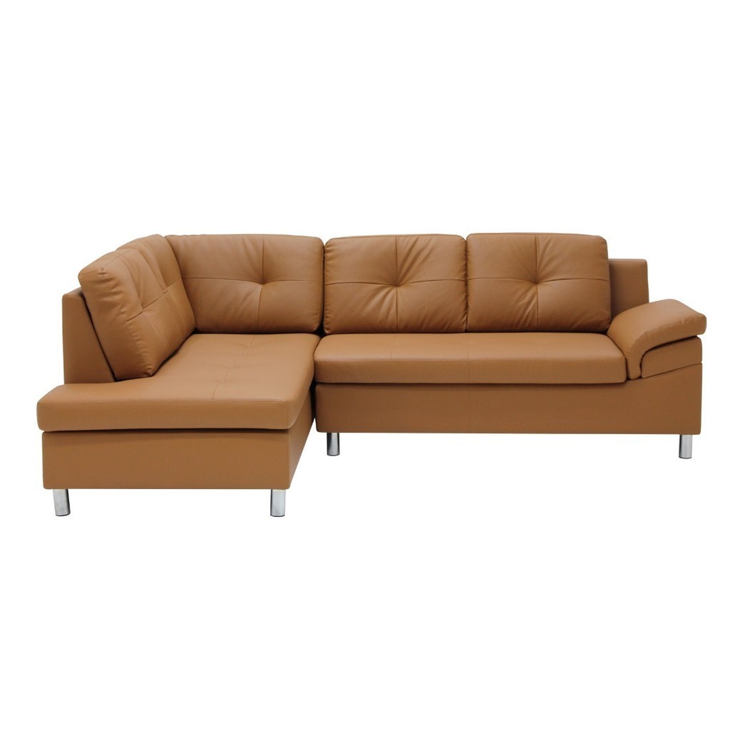 SB Design Square โซฟาเข้ามุมซ้าย รุ่น Trumble สีน้ำตาล (240x179x82 ซม.)  แบรนด์ KONCEPT FURNITURE