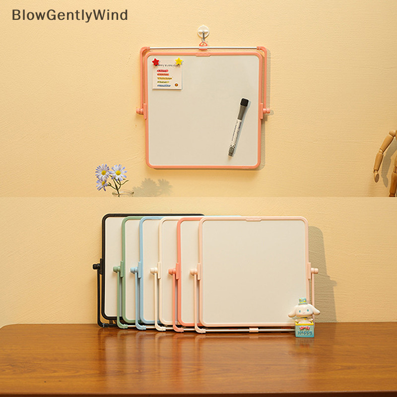 Blowgentlywind แม่เหล็กที่มีสีสันหลายขนาดกระดานวาดภาพเด็กนักเรียน Wrig Board บ้านแขวนเดสก์ท็อปไวท์บอร์ด BGW