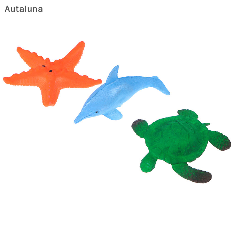 Autaluna 1 PC พองของเล่นตลกน้ํา Grow Up Ocean สัตว์ปลาสําหรับเด็กการศึกษาใหม่